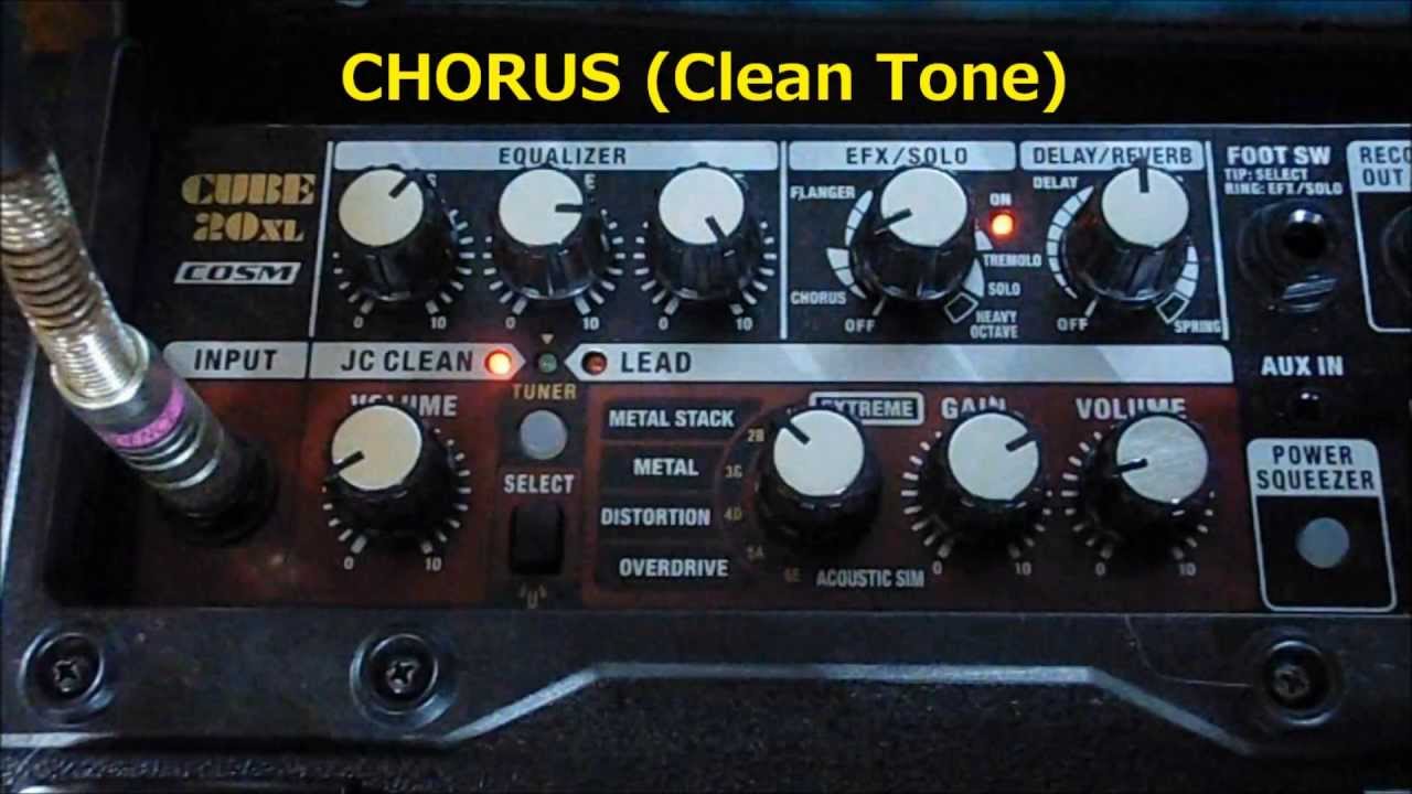 CUBE 20XL Roland EFX / SOLO - Single coil （シングル・コイル）