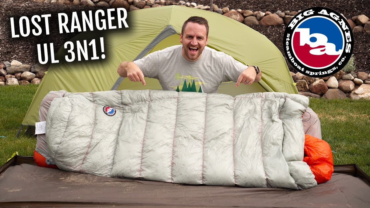Такого спального мешка вы ещё не видели! Big Agnes Lost Ranger UL 3N1!