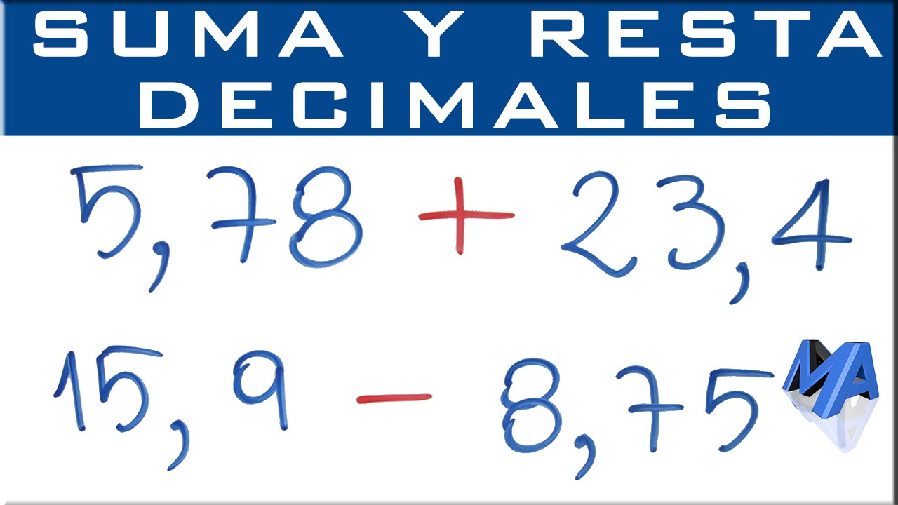 Suma y resta de números decimales