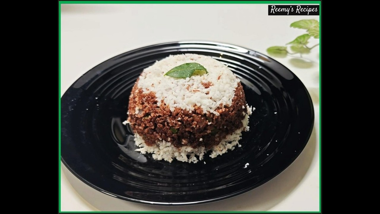 Millet recipe/Healthy breakfast for weight loss-gluten free/ ragi puttu-sprouted finger millet