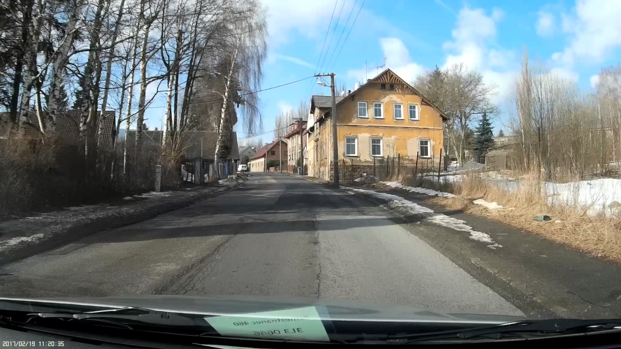 Driving in Liberec, czech republic