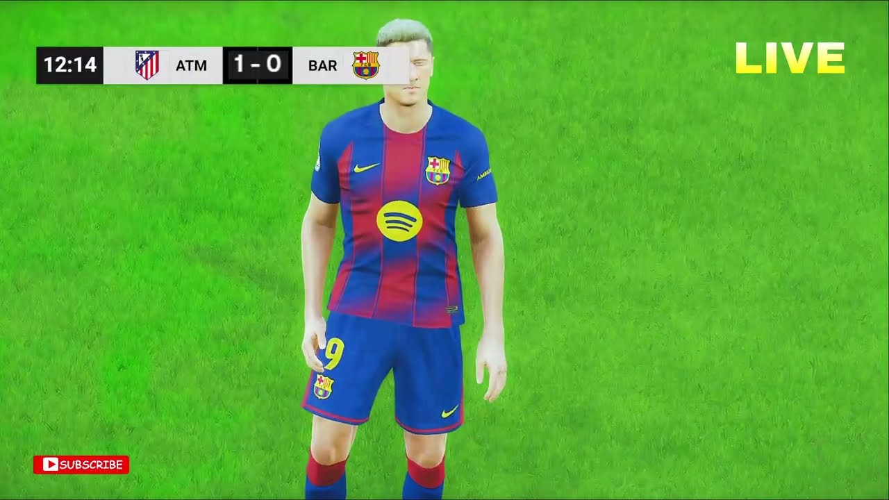 🔴 EN VIVO: ATLÉTICO MADRID vs BARCELONA | SEMIFINAL COPA DEL REY | SIMULACIÓN DE PARTIDO