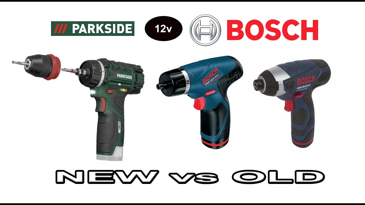 Cum se descurca niste scule Bosch Professional mai vechi in comparatie cu cele Parkside actuale?