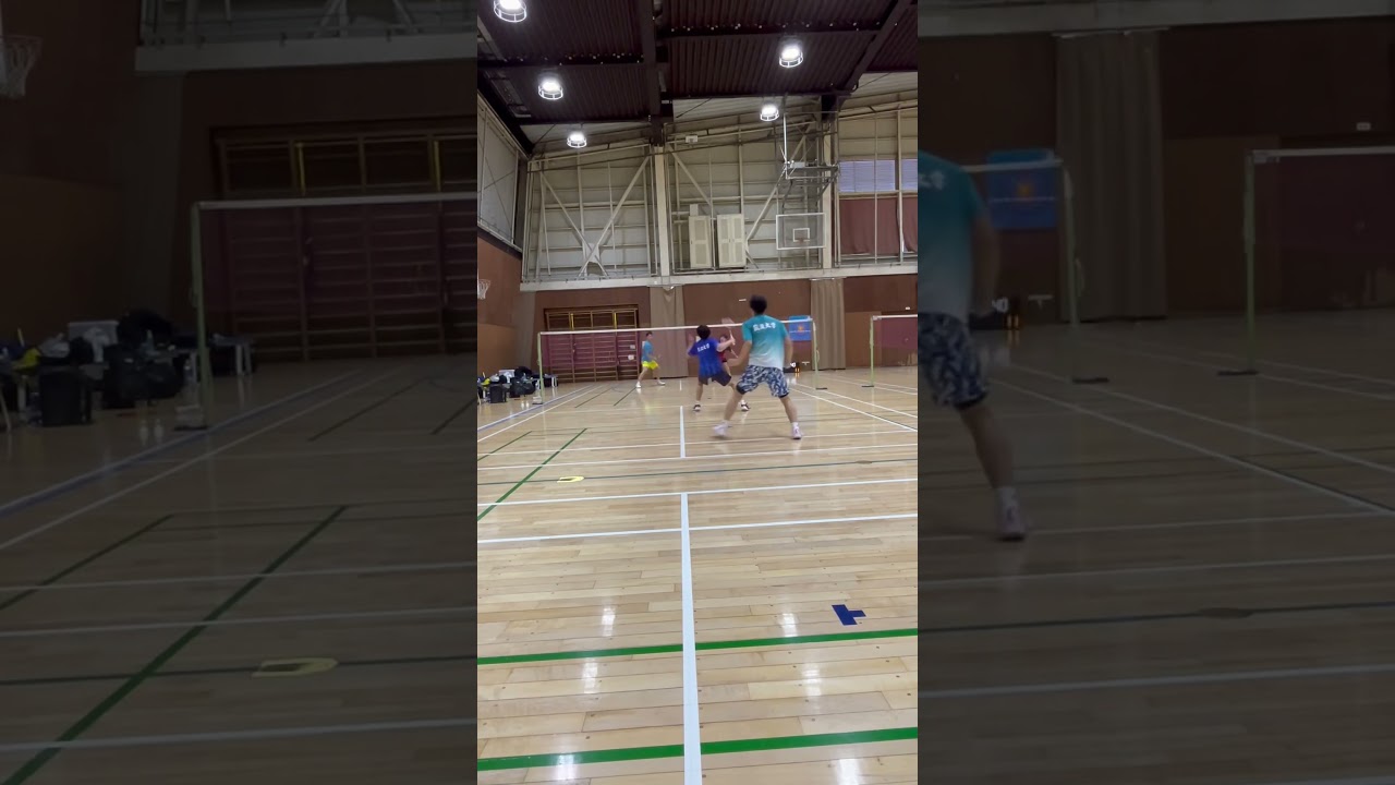 【ダブルス】攻守交替 #badminton #badmintonathlete #nybc #badmintonplayer #supershot #sports