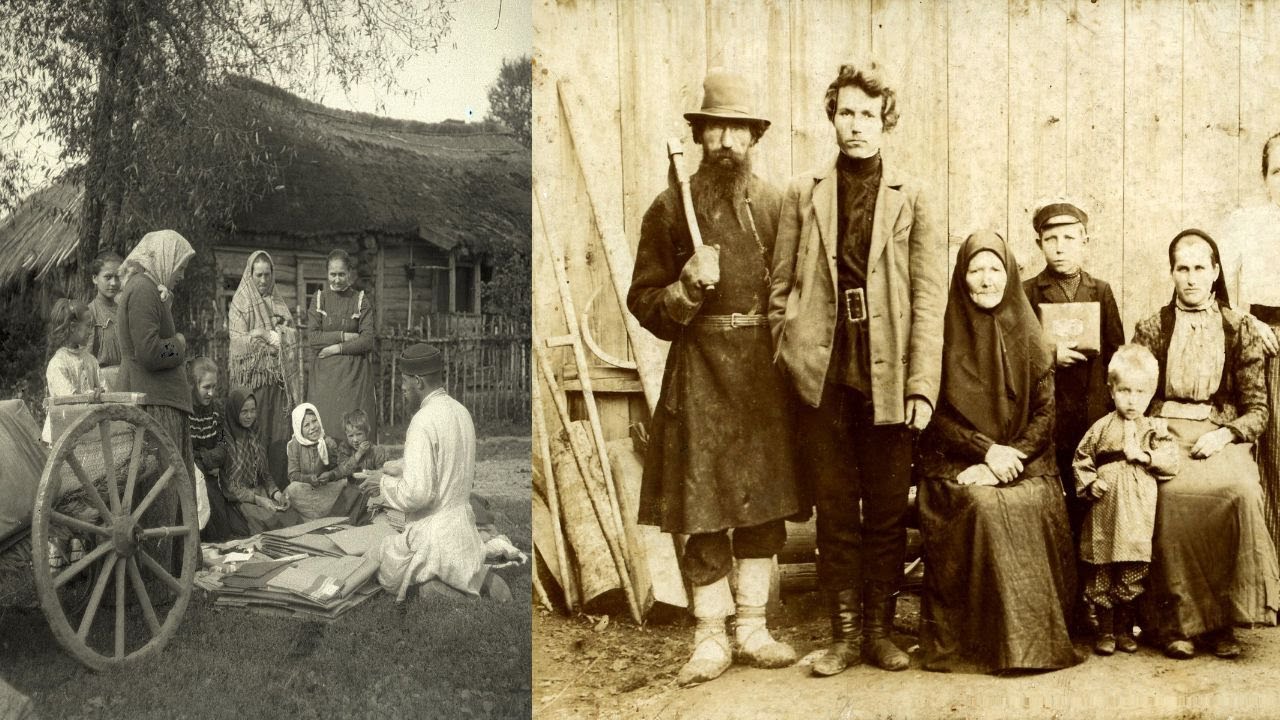 Old photos pre revolutionary Russia, peasant life 1900 1915