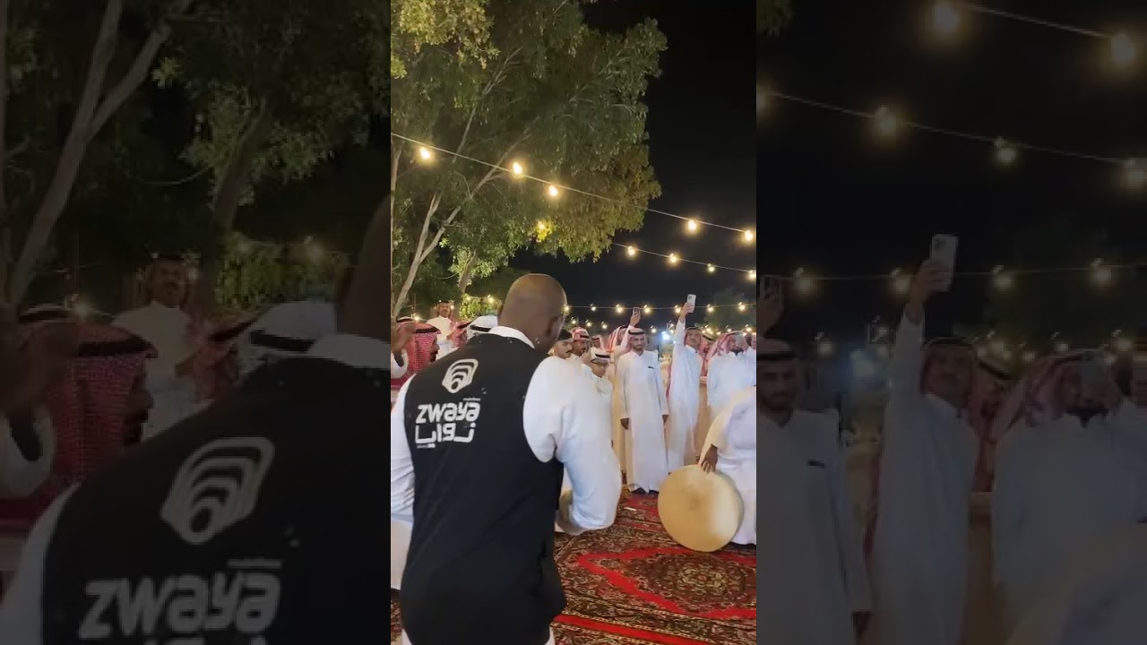 لعب حرابي بحفل معايده عيد الفطر 1446 عند المستشار مشعل سعود الاحمدي  تصوير  حسن دخيل الله الاحمدي