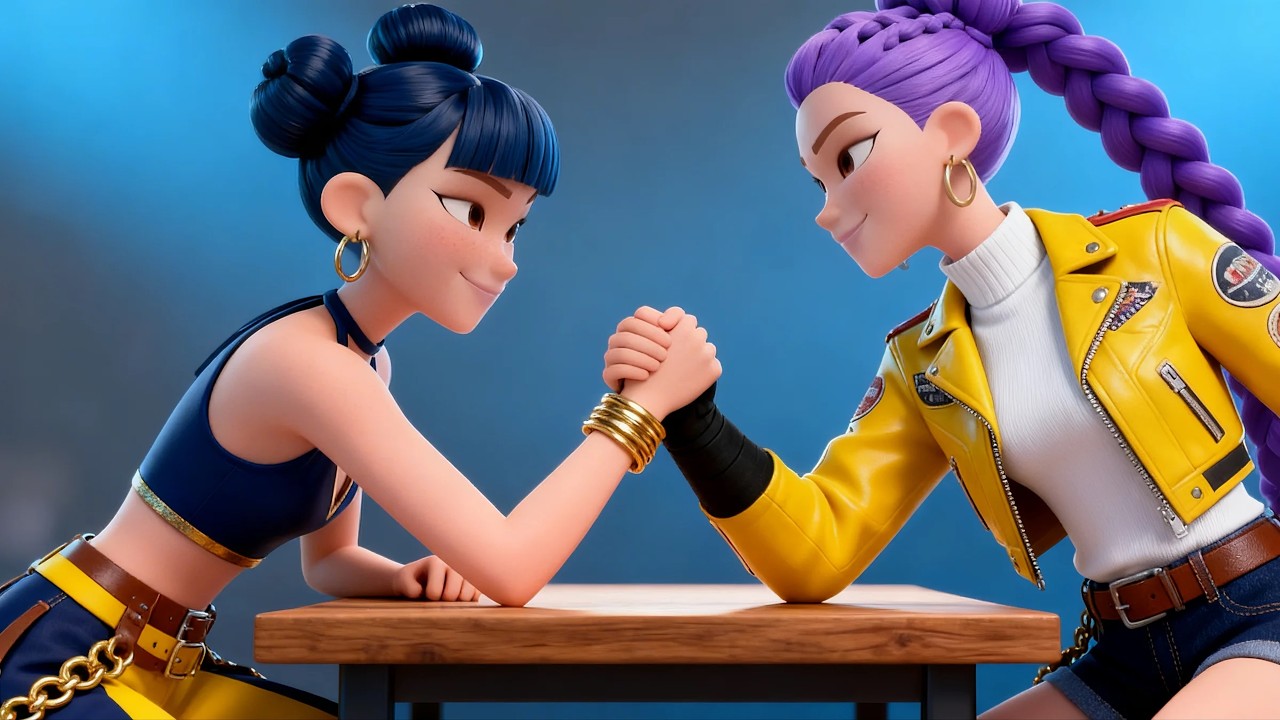 Rumi vs Zoey ⚡ Who Will Win This Epic Fight? | KPop Demon Hunters