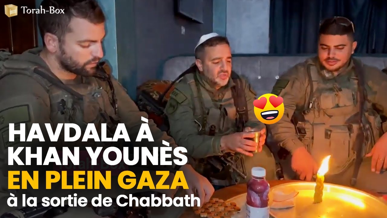 Havdala à Khan Younès En Plein Gaza à La Sortie De Chabbath...