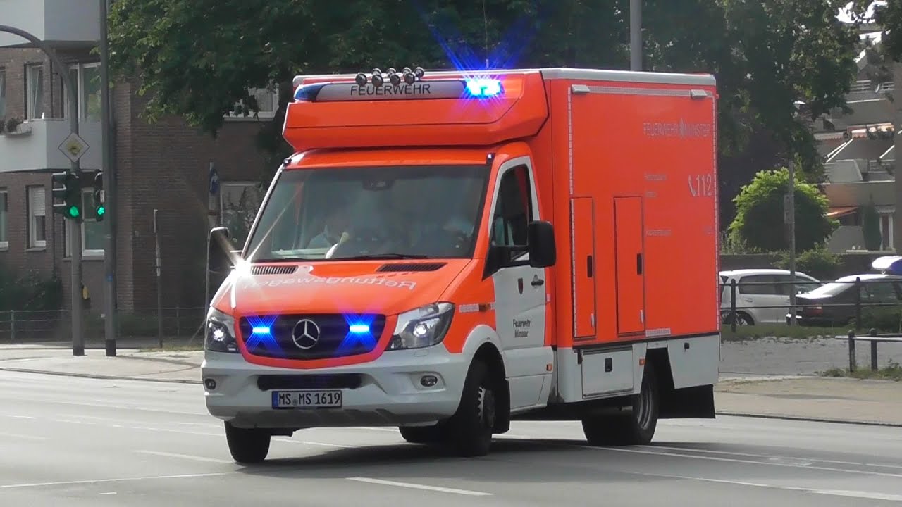 [Fahrtec RTWs] [Zusammenschnitt] Rettungsdienst der Feuerwehr Münster Teil 2