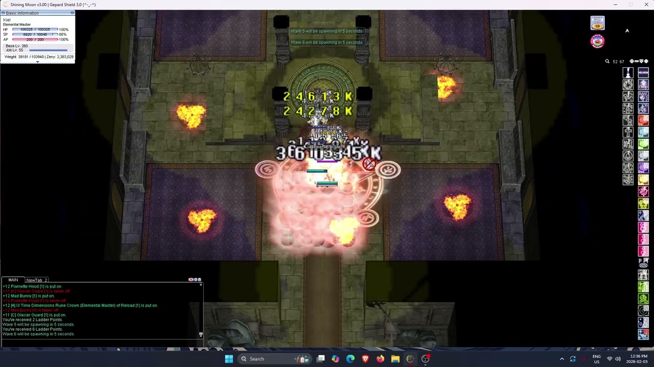SMRO - Elemental Master MVP Ladder (Hard)