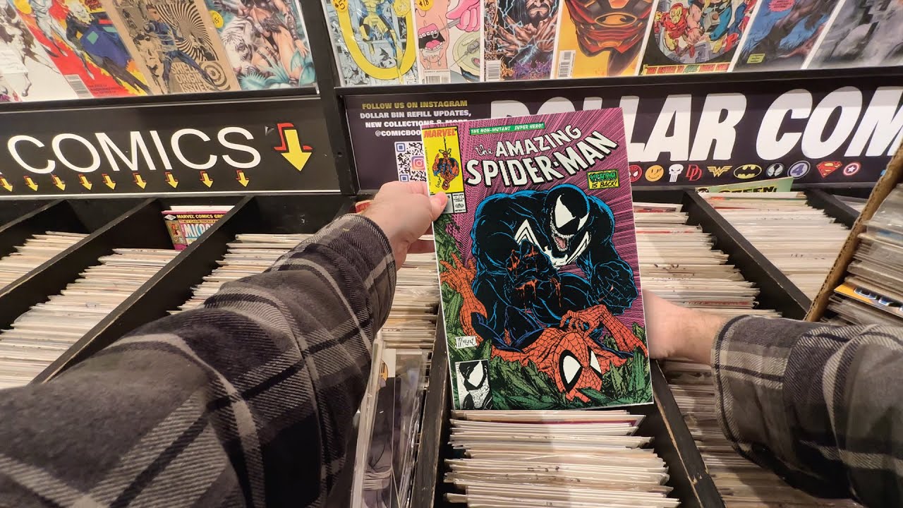 $100 Budget Comic Book Challenge - DOLLAR BIN Digging at Comic Station New York Are Comic Shop