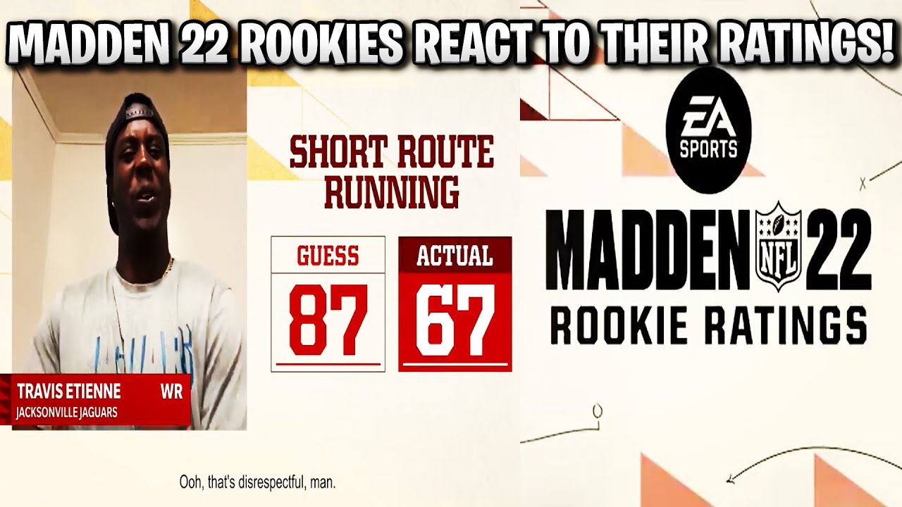 MADDEN 22 ROOKIES REACT TO THEIR RATINGS! MADDEN 22 OFFICIAL ROOKIE RATINGS! | MADDEN 22
