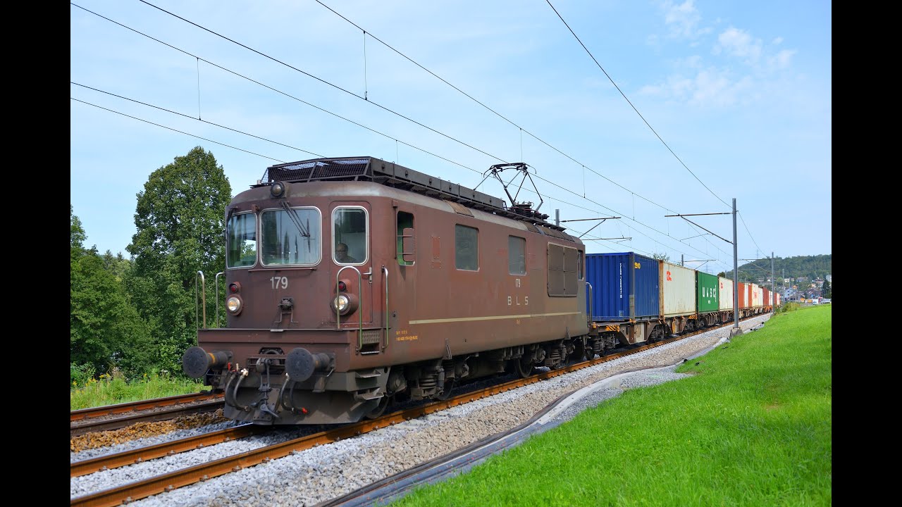 Bahnverkehr 13&14.8.21 Holderbank, Othmarsingen mit EDG, DB, SBB Re6/6, Re4/4, Re460, BLS Re 425