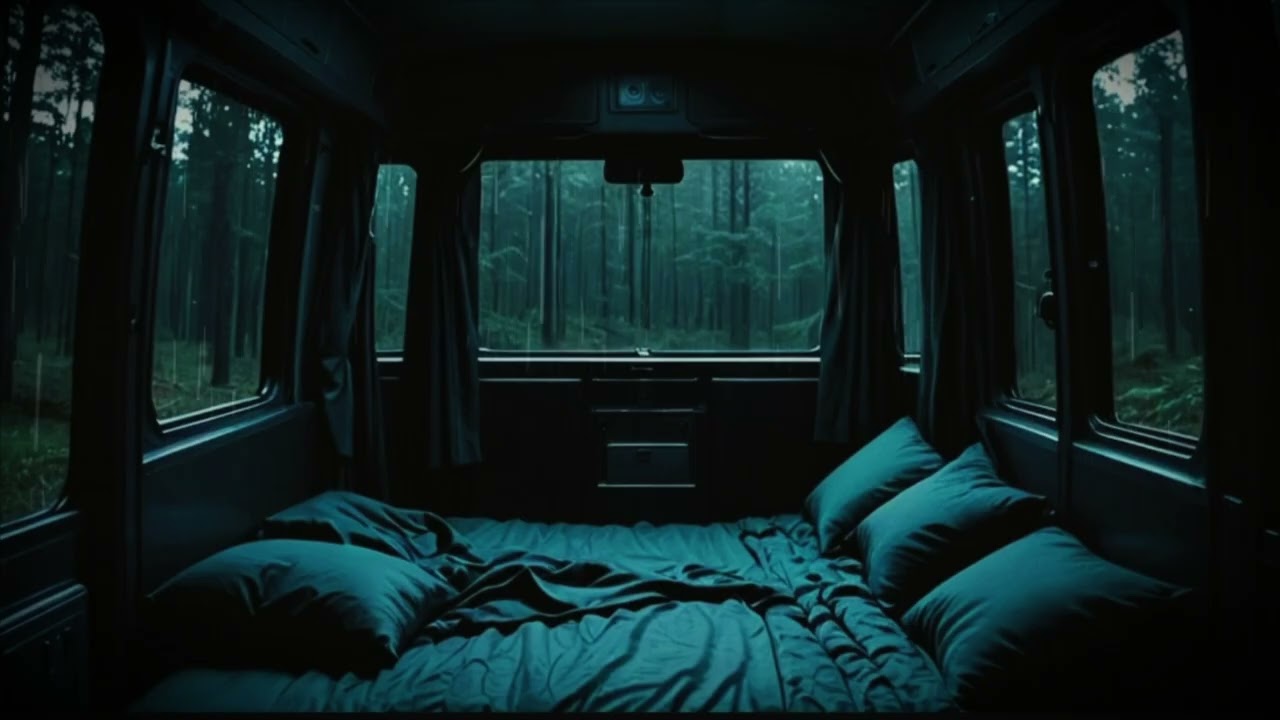 Rain on Van Windows in the Forest 🌲🌧️ | Relaxing Sleep Sounds (3 Hours)