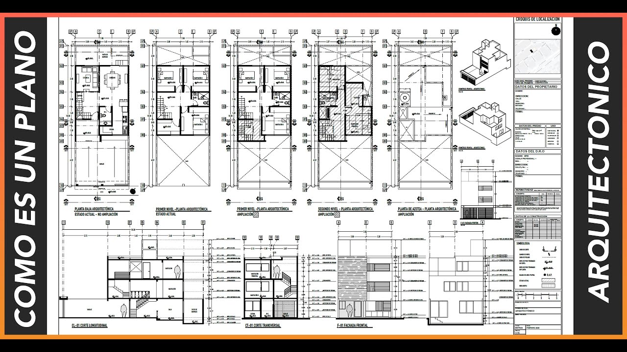 Como Es Un Plano Arquitectónico De Una Casa | Explicado A Detalle