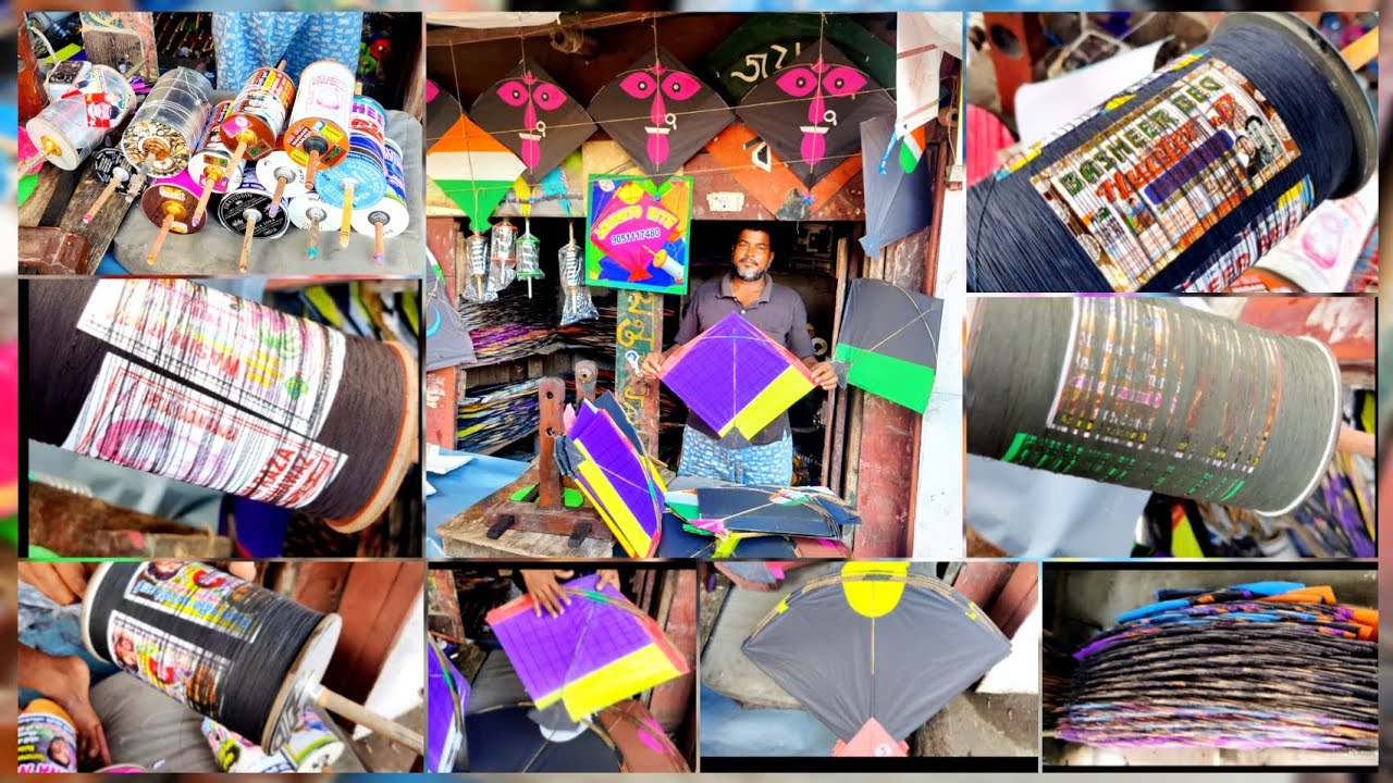 JAYANTO KITES NEW MANJHA AND KITE COLLECTION FOR 15 AUGUST #kite #trending #minivlog #manjha #vlog 