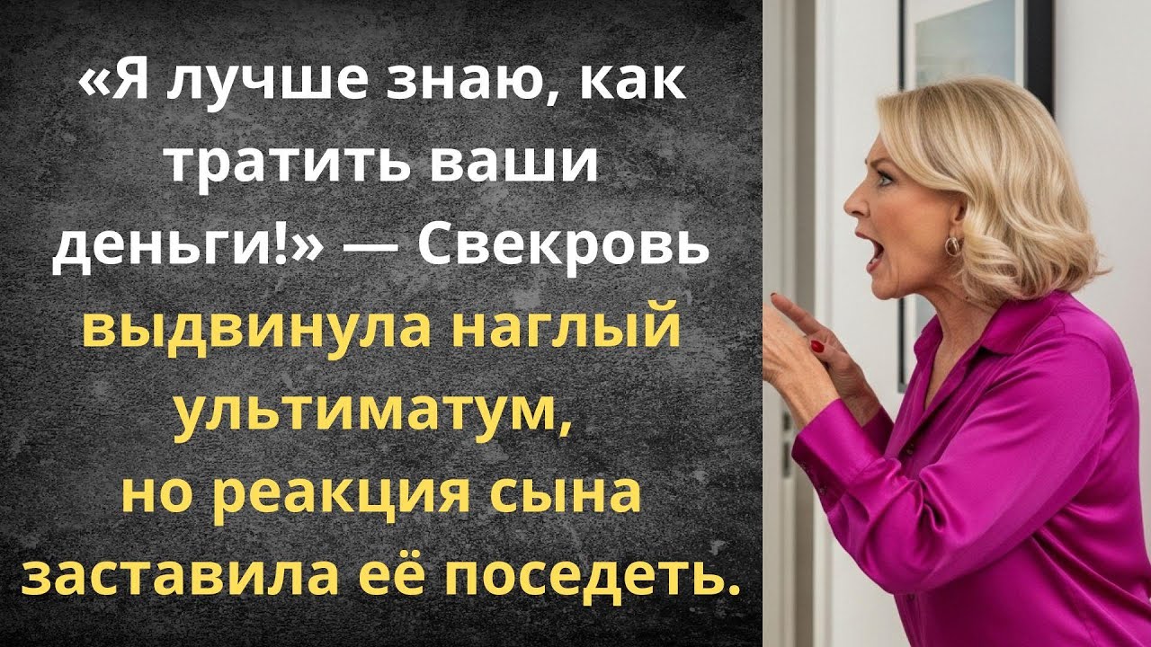 Отдавай зарплату мне! — Наглый ультиматум свекрови | Истории из жизни