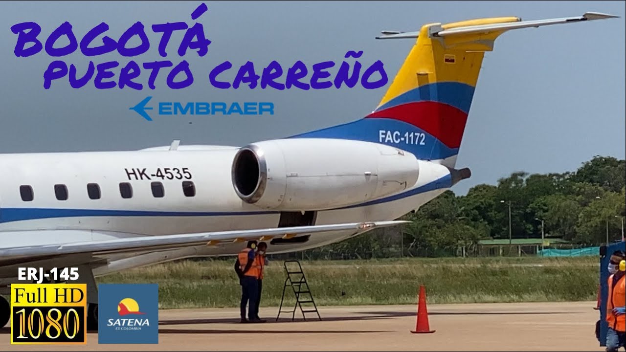|TRIP REPORT| SATENA Embraer ERJ-145 | Bogotá - Puerto Carreño | Magnífica Llegada |HD|