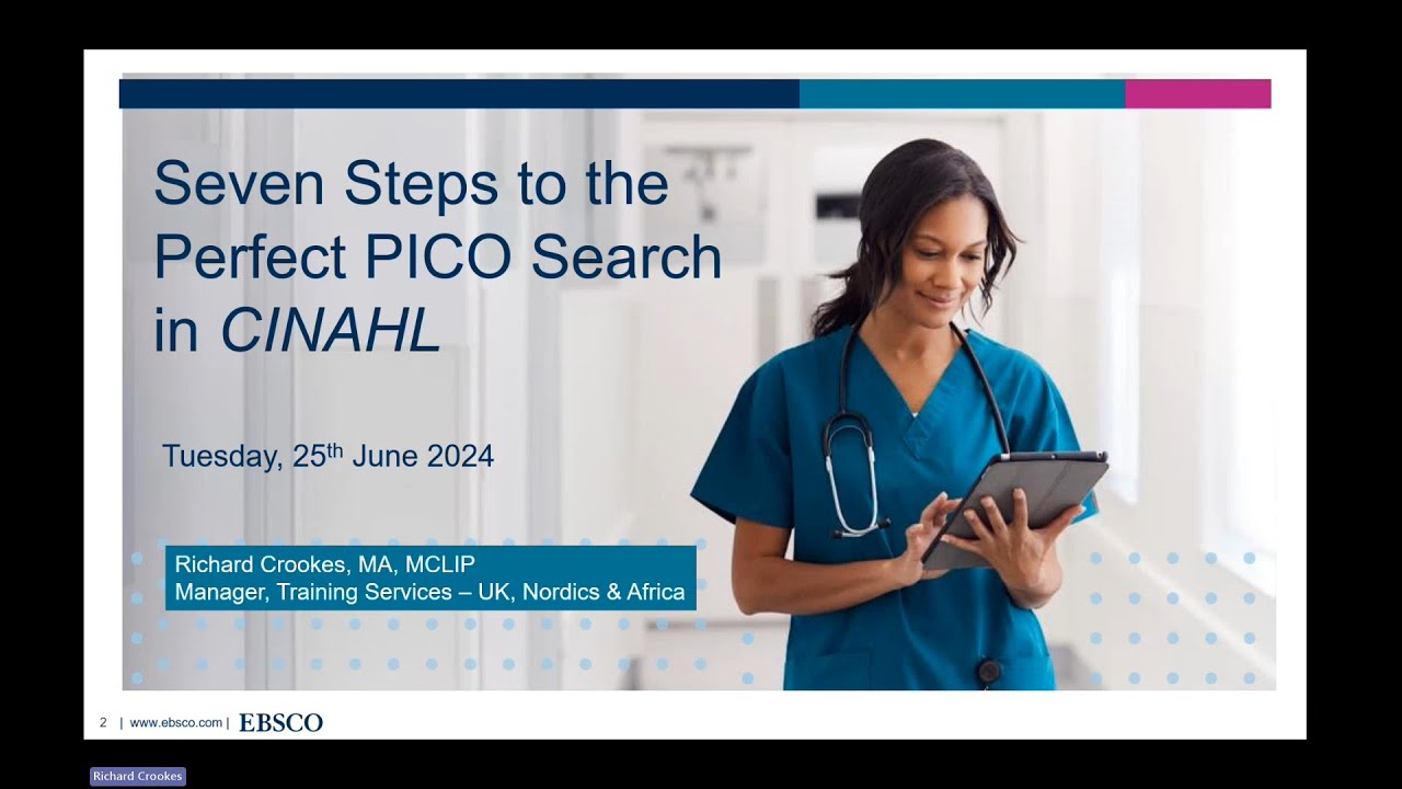Seven Steps to the Perfect PICO Search in CINAHL (Classic EBSCOhost)