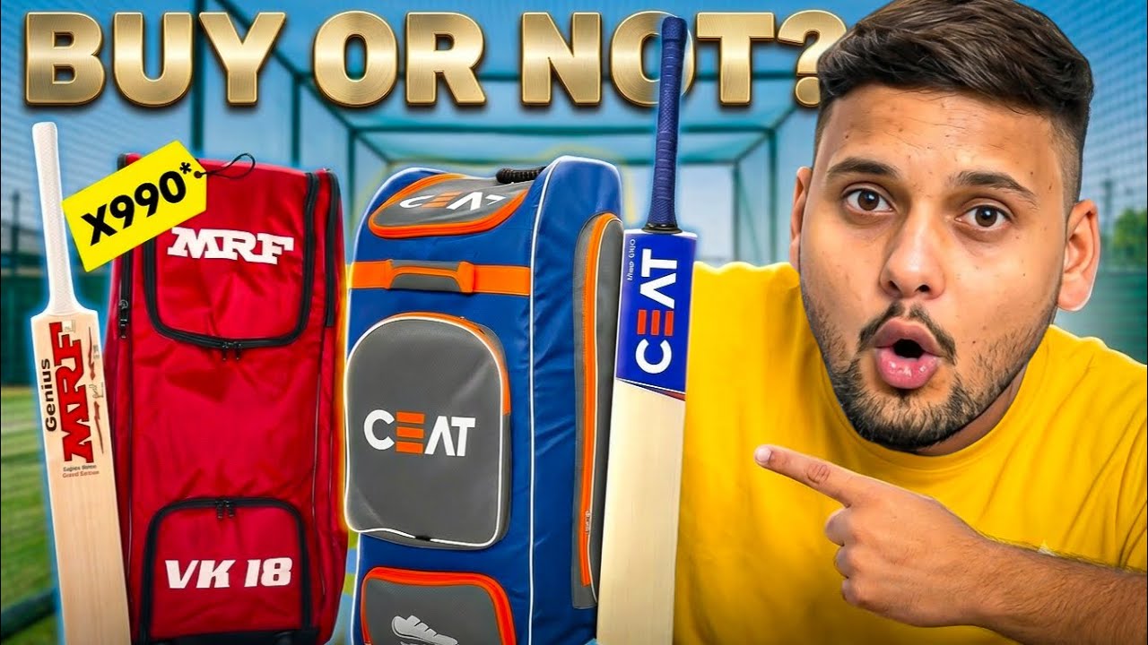 Cheapest Cricket Kit Unboxing & Review &ldquo;MRF vs CEAT&rdquo;😱🔥