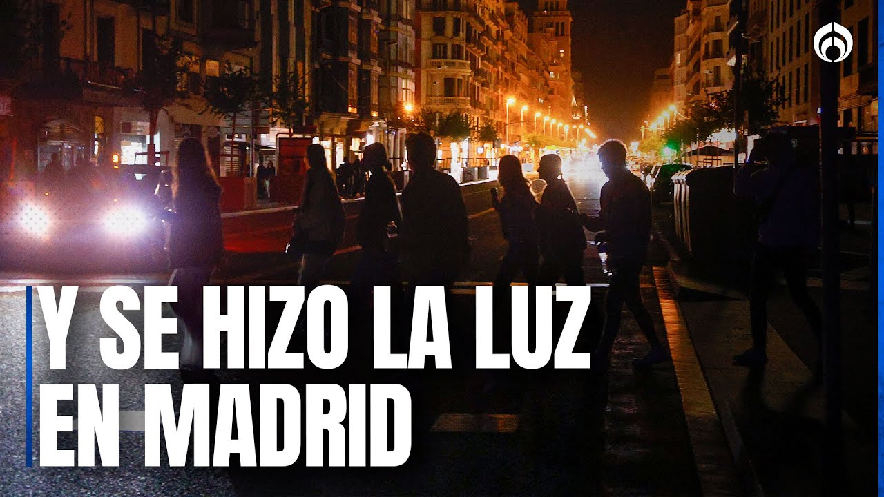 Apag&oacute;n en Espa&ntilde;a: Habitantes de Madrid festejan el regreso del suministro el&eacute;ctrico