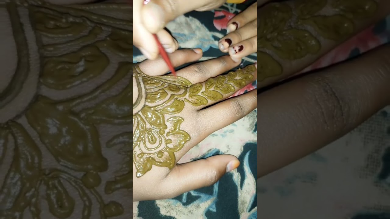 Beautiful mehndi design.. मेंहदी डिजाइन । एक दम मस्त मेंहदी की डिजाइन।। Tranding simple mehndi...