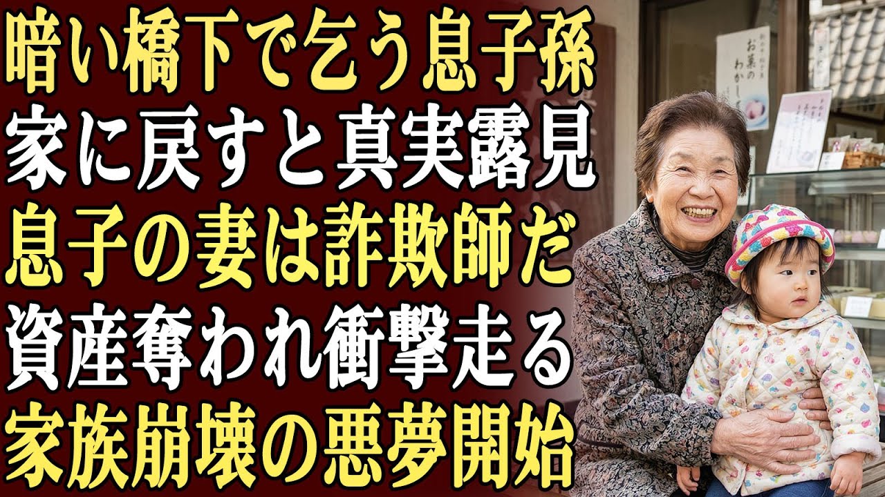暗い橋の下で息子と孫娘が物乞いをしているのを発見し、衝撃と恐怖に包まれた…。家に連れ戻した直後、息子の妻が資産を奪った詐欺師だったという衝撃の真実が明らかになった！