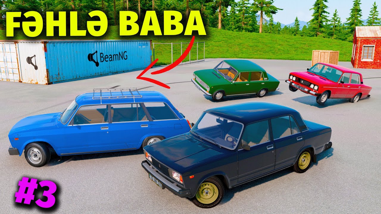 Fəhlə Baba #3 Lada Grup Yeni İş Mafia Kuryerlik | BeamNG.Drive | Maşın Oyunları |  #sahmarehmedov