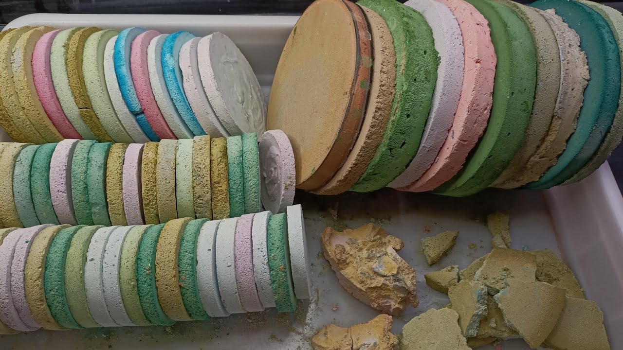 A mix of textures | chalk discs | asmr chalk discs