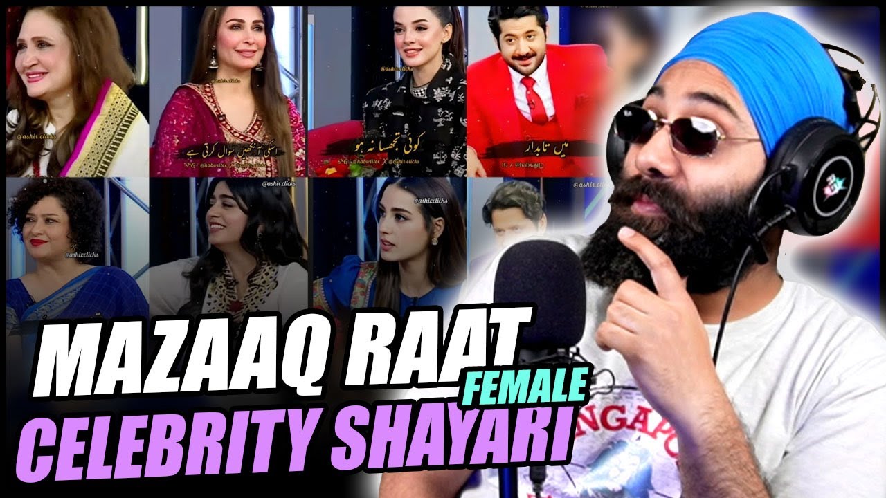 Indian Reaction on Mazaq Raat Girls Shayari  Compilation | PunjabiReel TV Extra