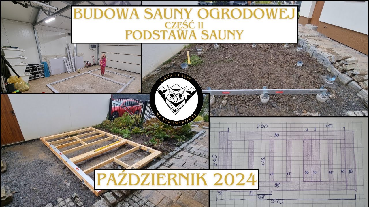 Budowa sauny ogrodowej część II