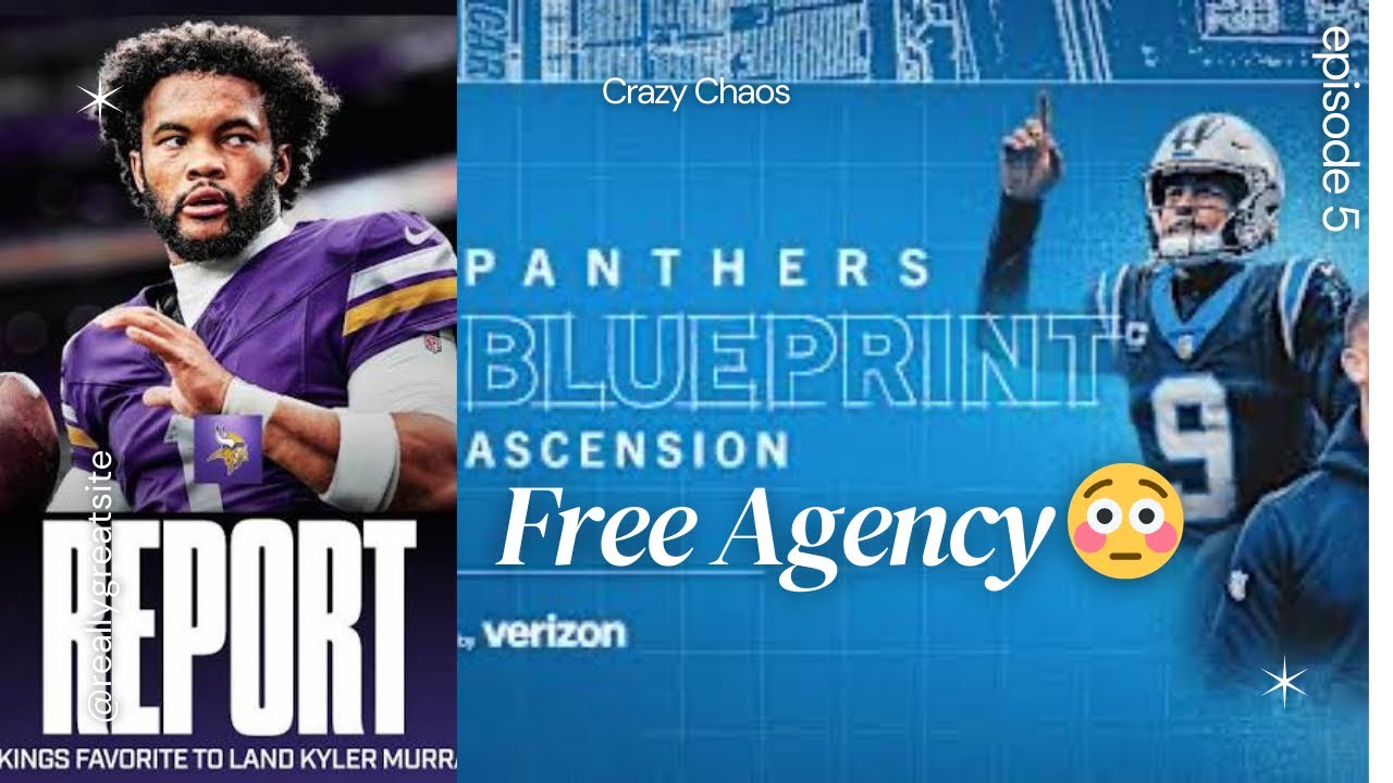 🚨 Kyler Murray To The Vikings?! Top NFL Free Agents Still Available + Carolina Panthers WR3 Battle 👀