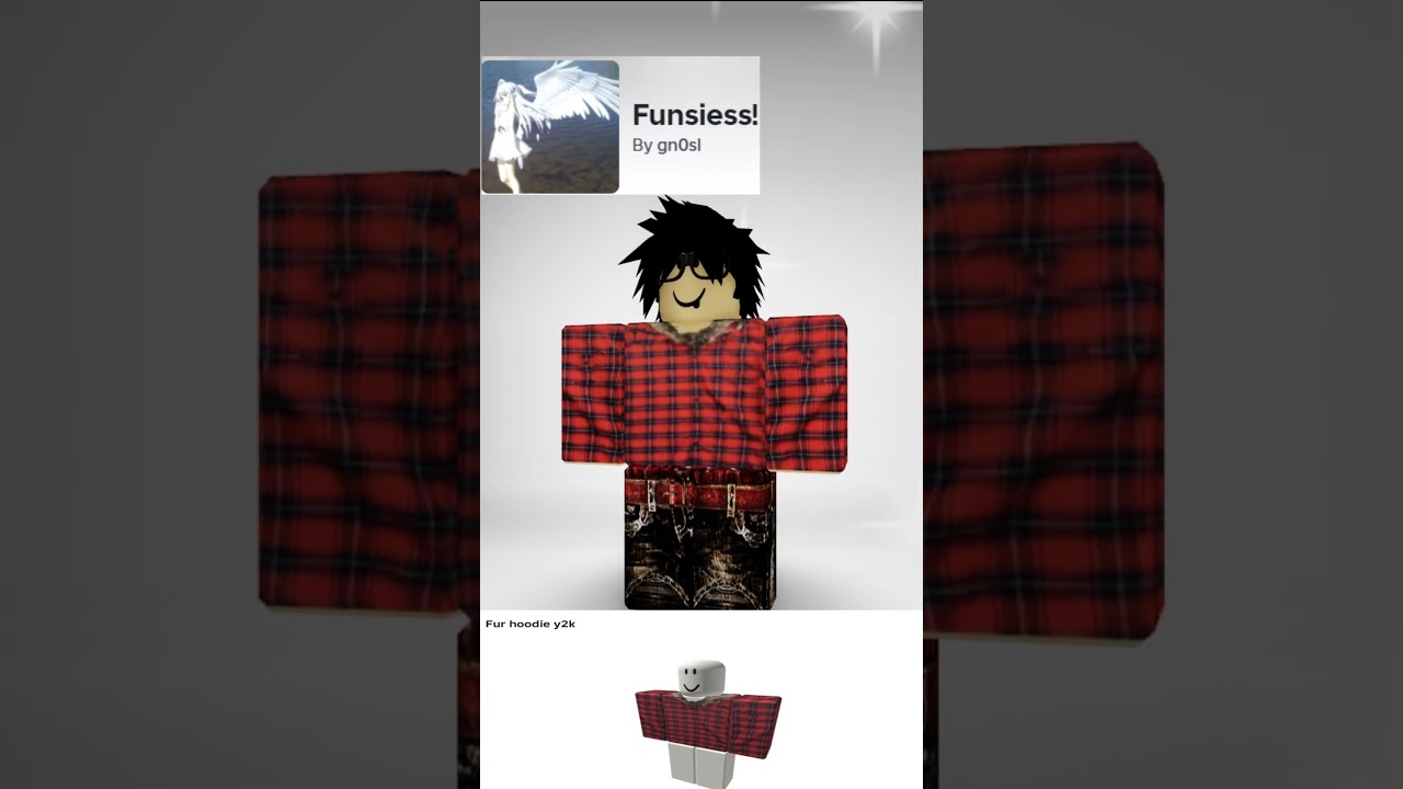 roblox red fur hoodie 