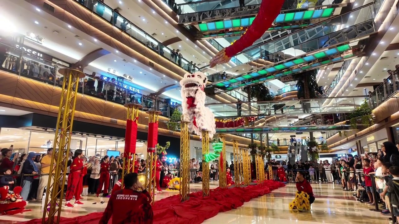 Barongsai kong ha hong show day 2 di pondok indah mall