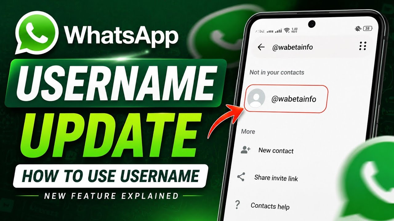 How to use usernames on WhatsApp || WhatsApp username chat update 2026