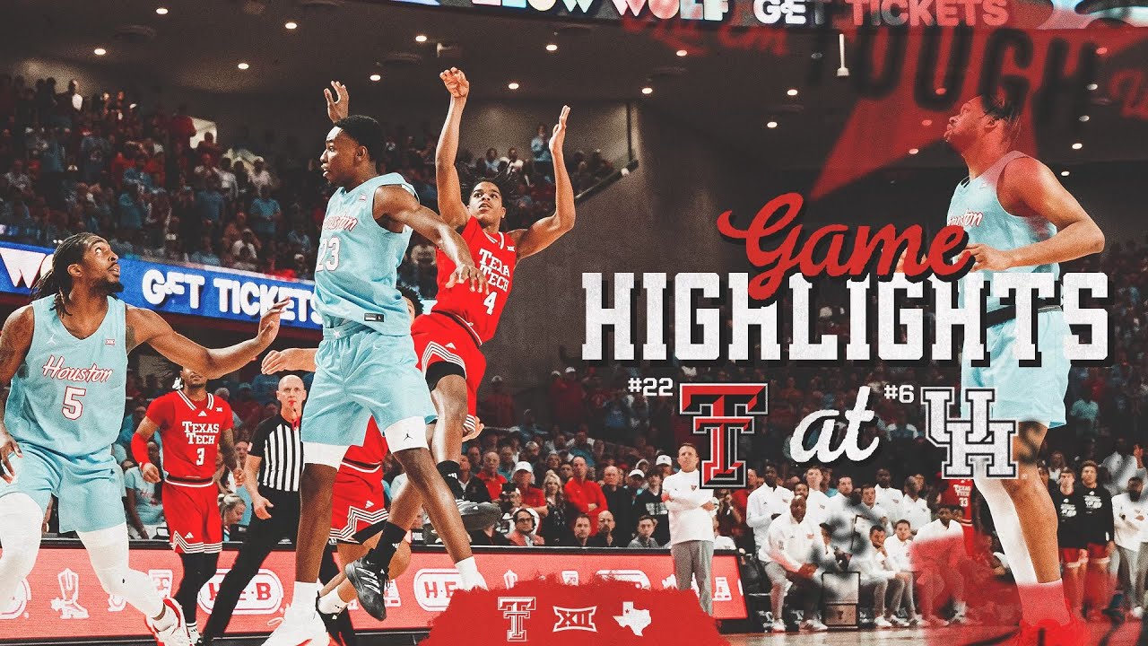 Texas Tech Men's Basketball at No. 6 Houston: Highlights (Win, 82-81) | Feb. 1, 2025