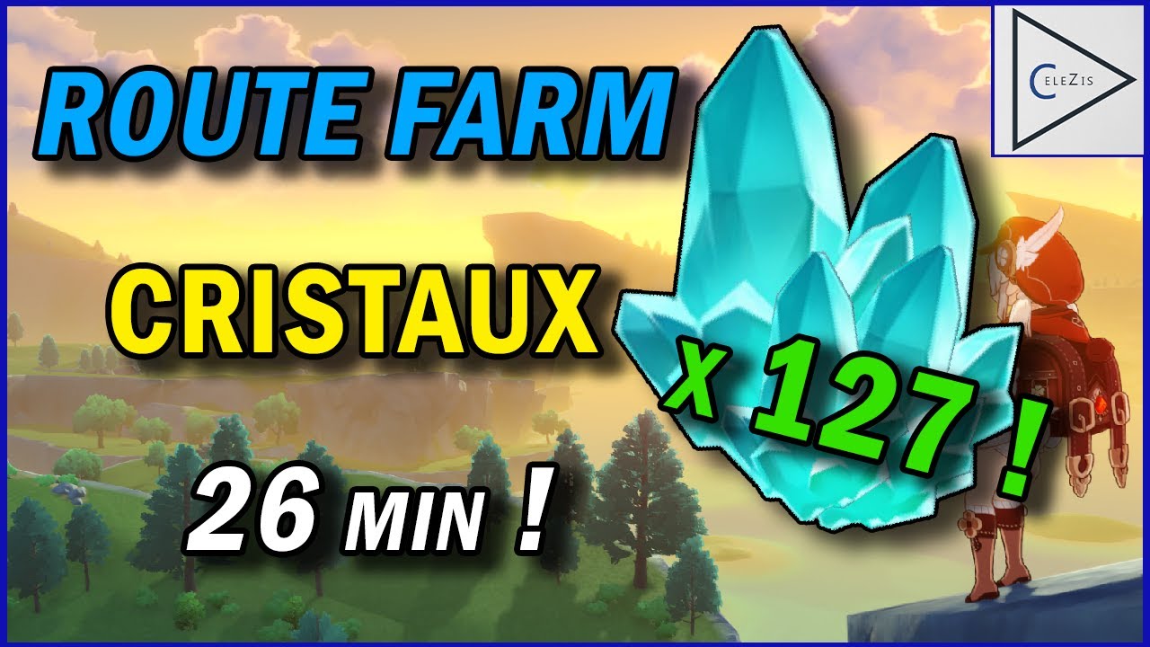 GUIDE Farm CRISTAUX efficace (Xp d'armes) sur Genshin Impact