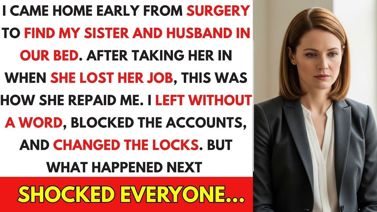 After Helping My Unemployed Sister, I Caught Her Sleeping With My Husband — I Left Silently, Froze..