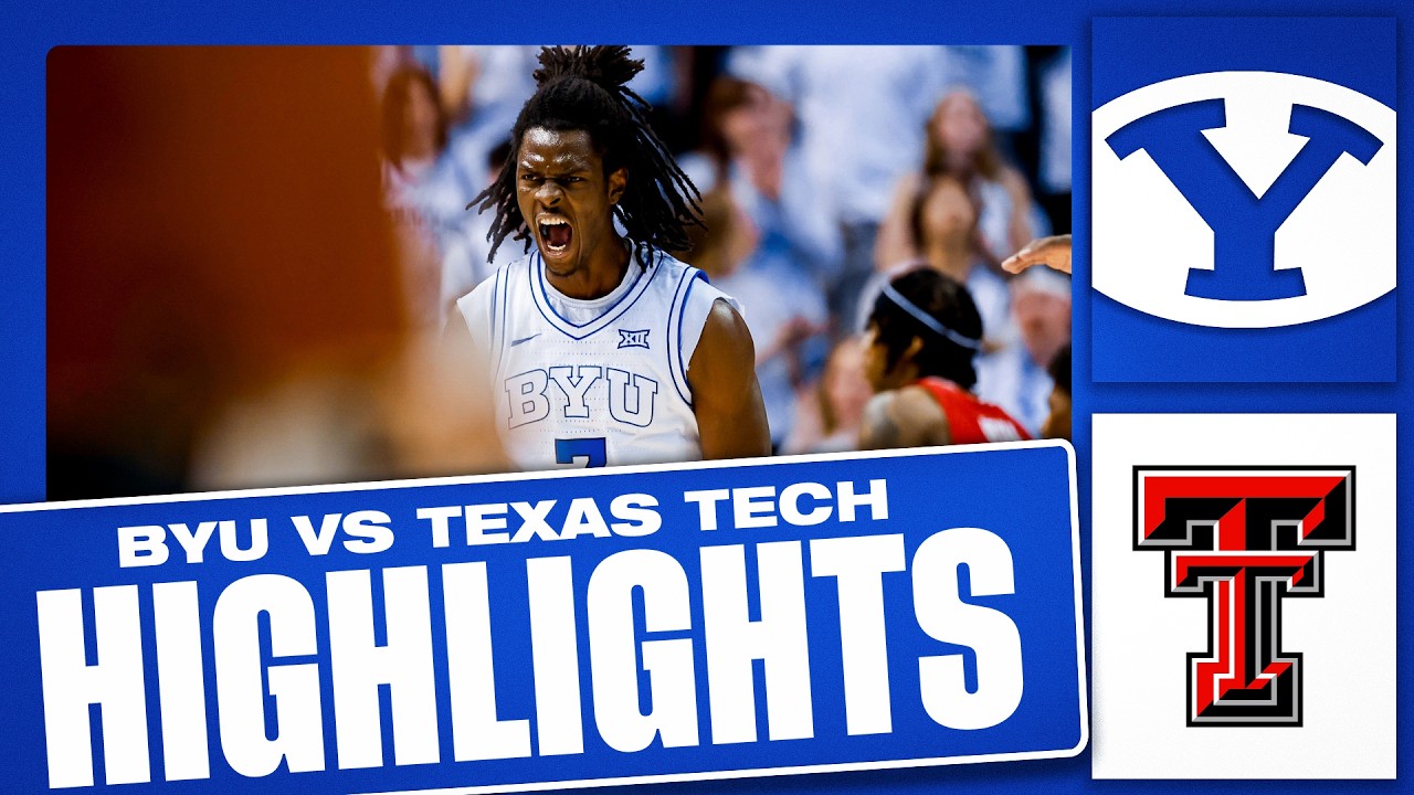 Матч BYU против Texas Tech | Полный обзор игры | Баскетбол BYU