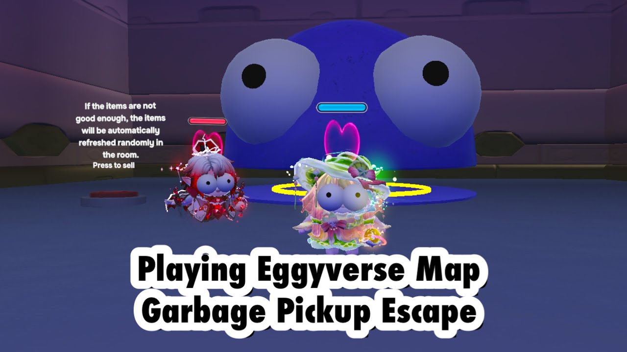 Playing Eggyverse Map Garbage Pickup Escape - Eggy Party