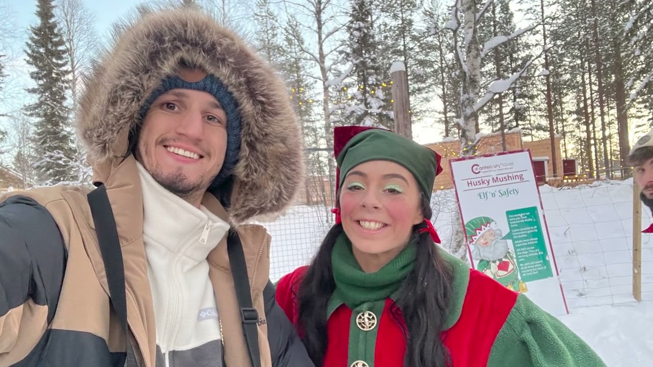 Experiência de Natal na Lapônia🇫🇮 a Terra do Papai Noel com Elfos, Renas e Huskies Canterbury Travel