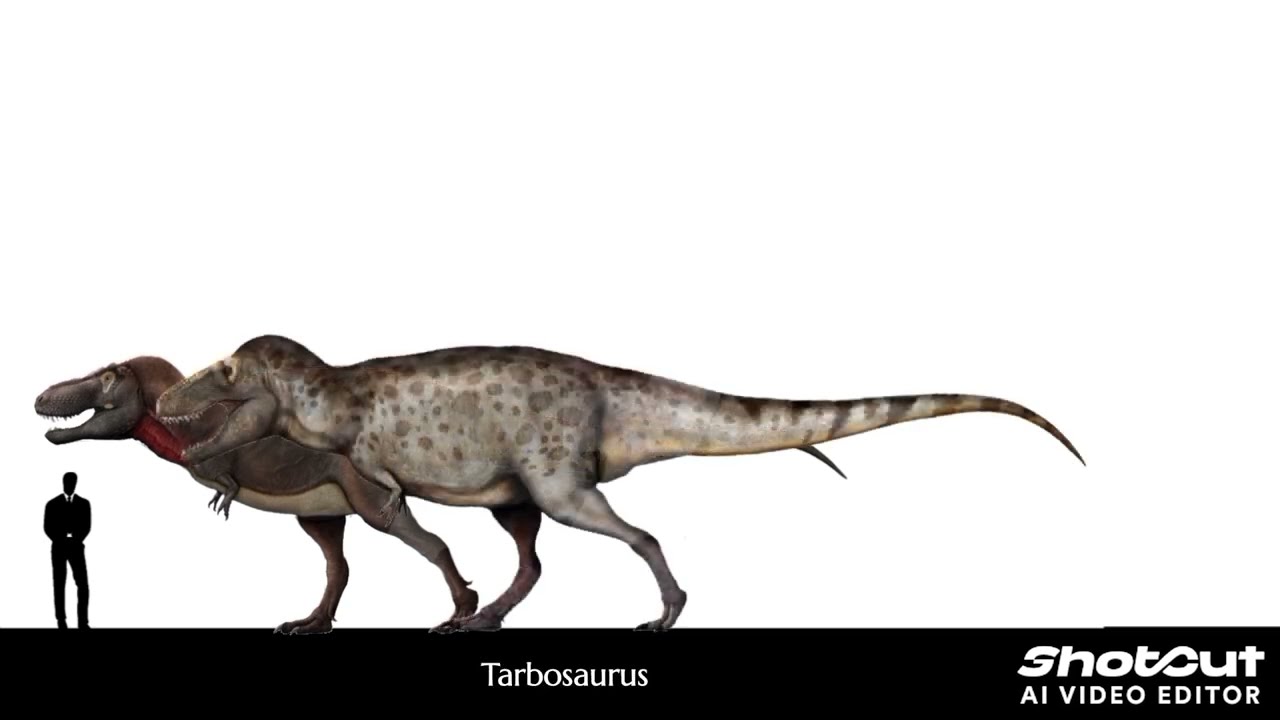Dinosaur size comparison:Tyrannosauridae+sounds/ Сравнение размеров динозавров:Tyrannosauridae+звуки