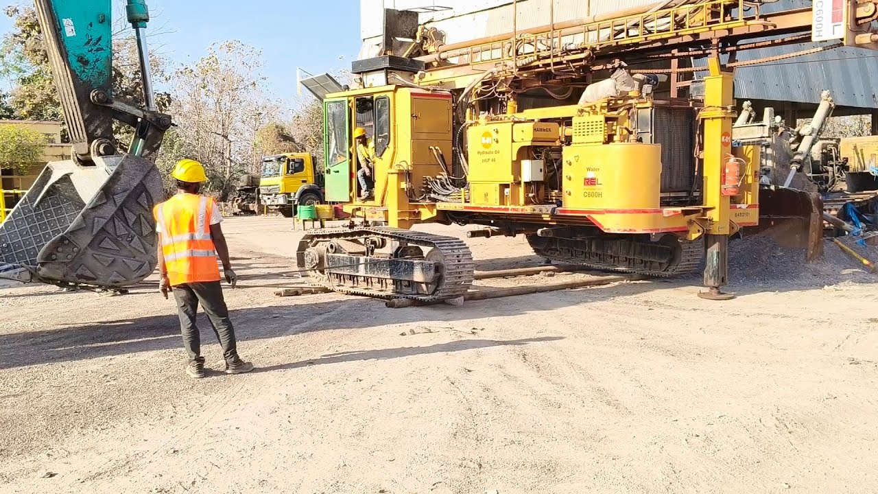 Part 1 REL C600h Drilling Machine ka Trake #working #excavator.. #rel #drill #shiva #dozer #mechanic