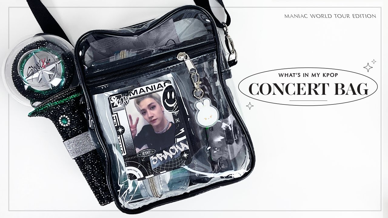 what’s in my kpop concert bag ✧ maniac world tour edition