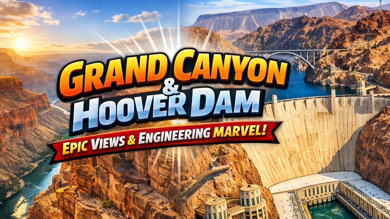 Grand Canyon & Hoover Dam  Epic Views & Engineering Marvel!