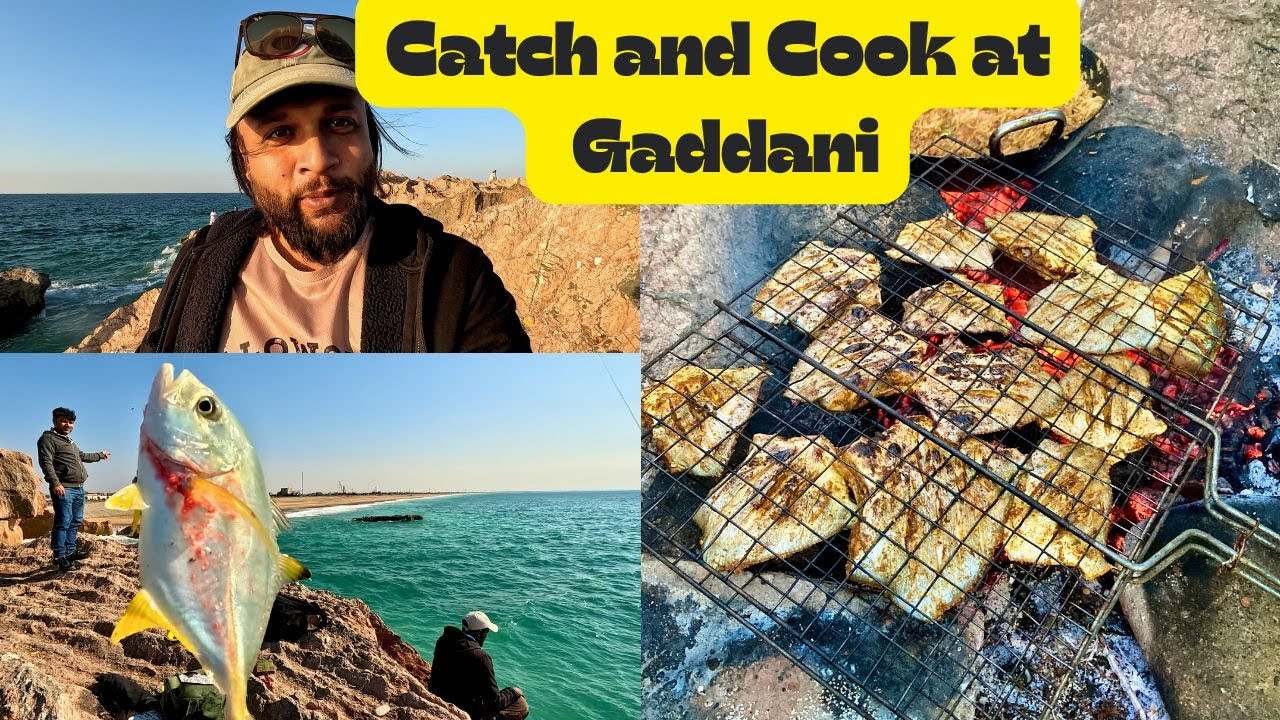 Gaddani fishing point se Jalebi fish ka shikar | Fishing and Cooking at Gadani Beach