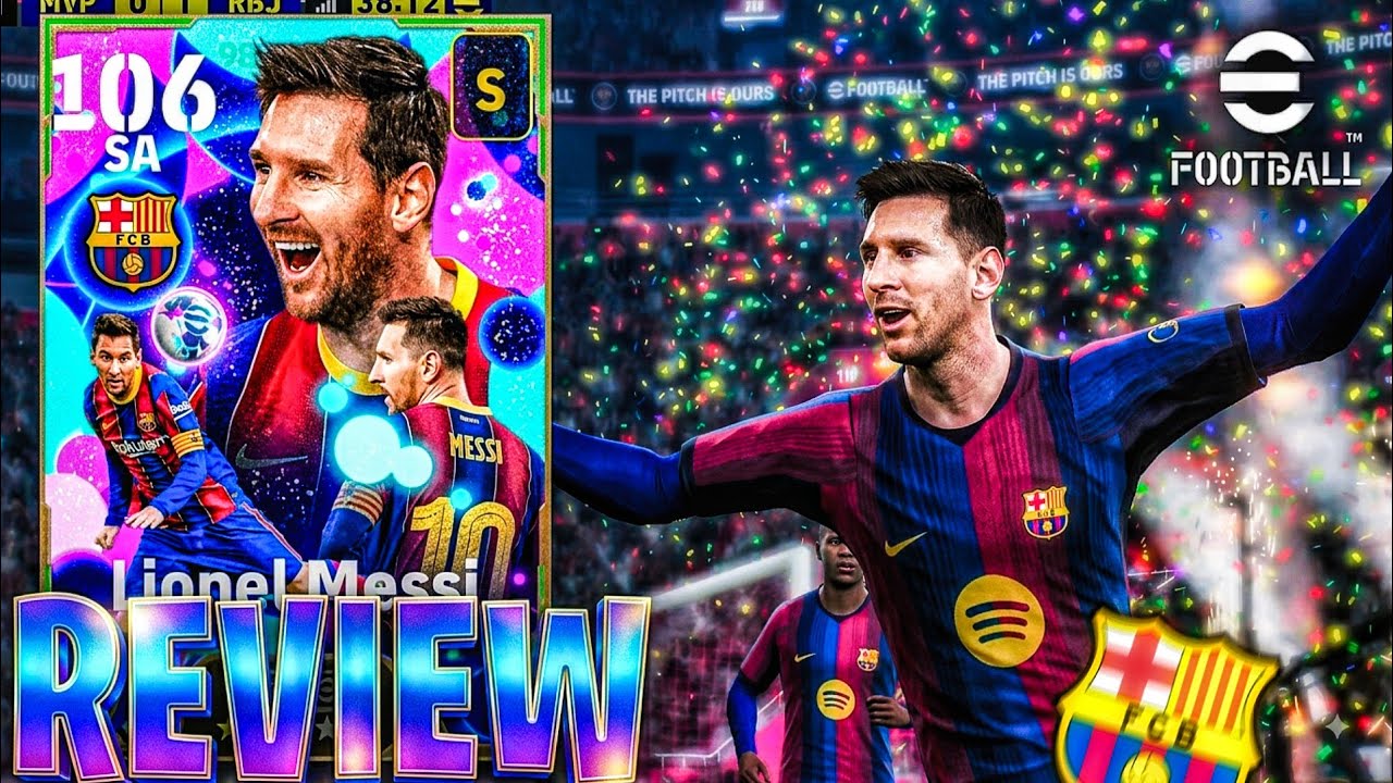 ABSURDO 😱 REVIEW DO MESSI 106 &Eacute;PICO DO BARCELONA 20-21 NO EFOOTBALL 2027 MOBILE!! 🔥