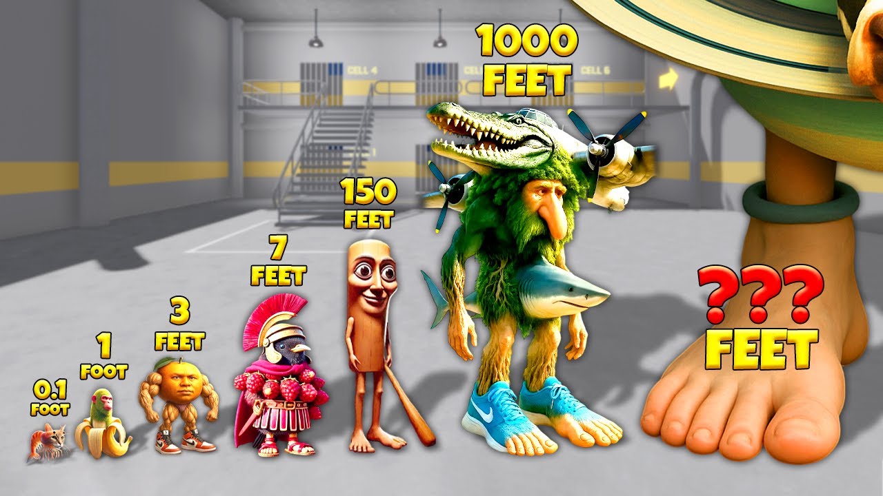 HEIGHT EVOLUTION: TRIPPI TROPPI, ABONONO SCHIMPAZINONO - All Italian Brainrot in BARRY'S PRISON RUN!