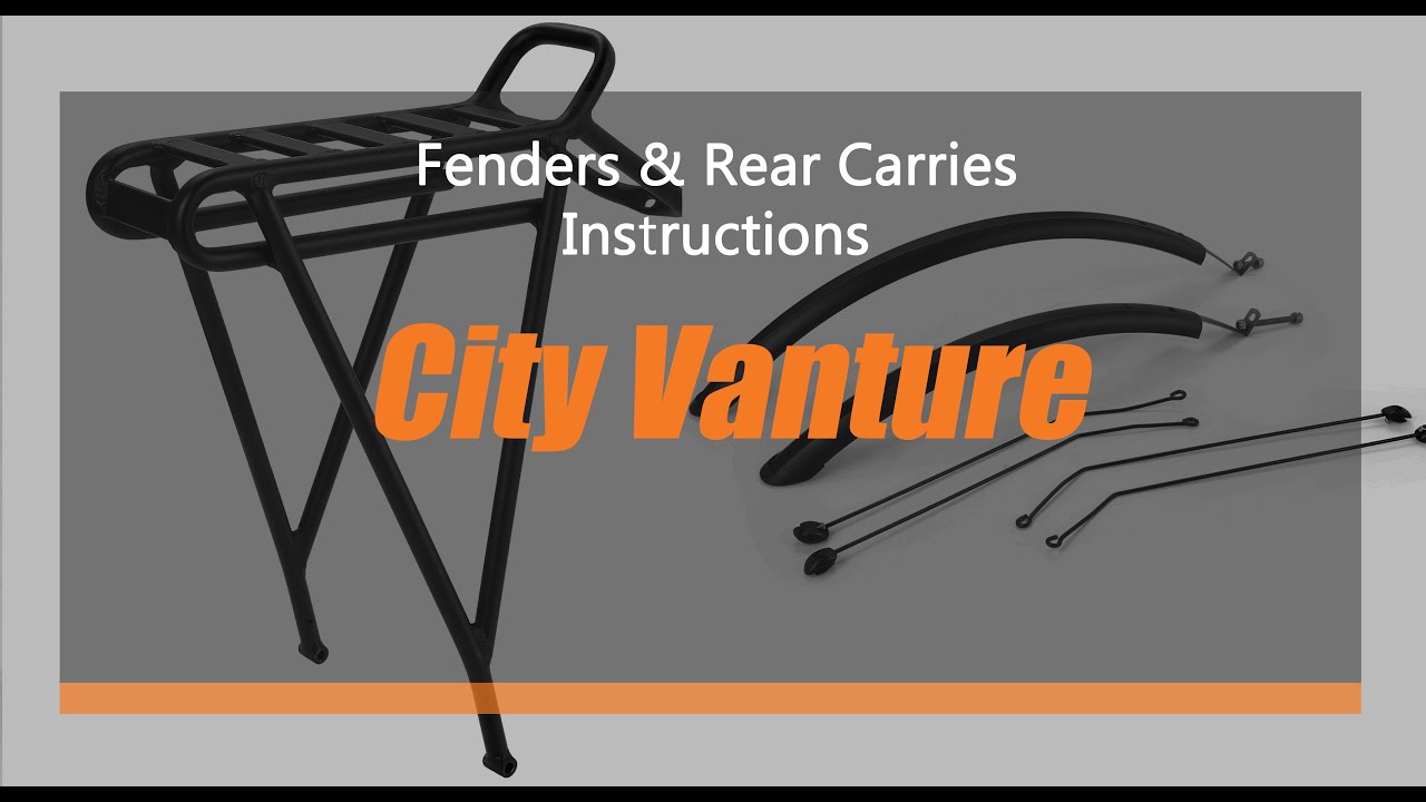City Vanture: Fenders & Rear Carries Installation Video | Vanpowers Bike