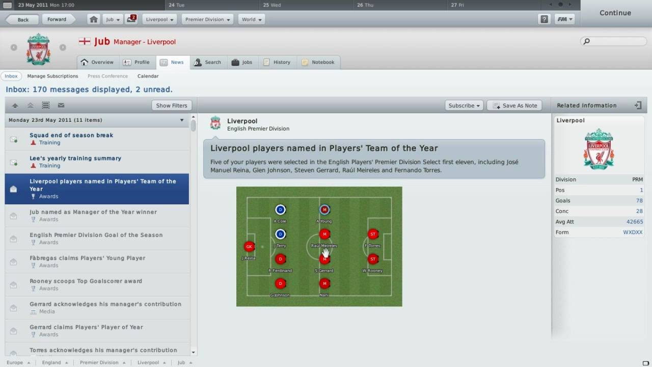 Lets Play Football Manager 2011: Part 70 (Season Review)
